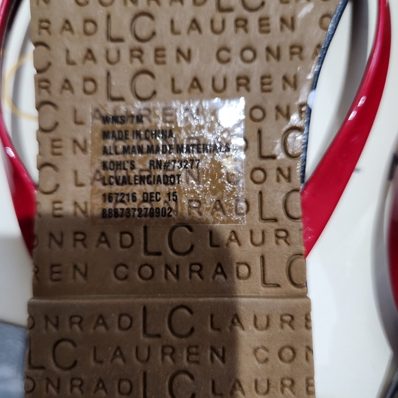 NEW LC LAUREN CONRAD VALENCIA DOT SANDAL SIZE 7 - Picture 5 of 5